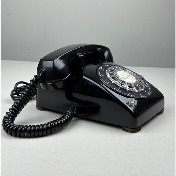 Vintage Western Electric Black Rotary Dial Telephone Model 510 Black Rare G1 - Picture 3 of 10